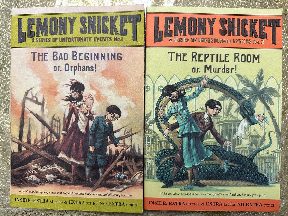 Lemony Snicket A Series of Unfortunate Events Book 1 & 2