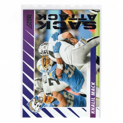Khalil Mack 2024 Panini Score Sack Attack #9