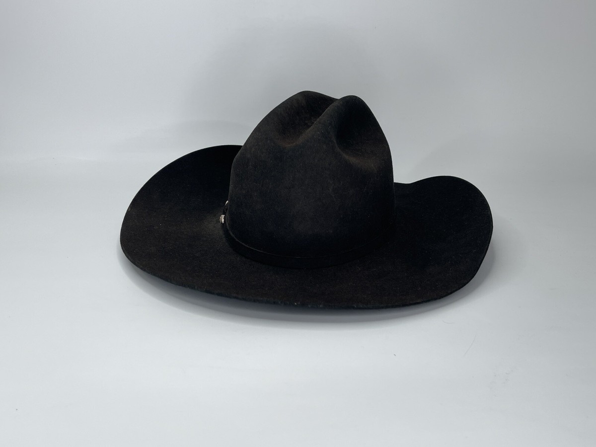 20x Black Gold Beaver Cowboy Hat - Resistol - Worn 1x 6 5/8 Long Oval w/ Hat Can s-l2400.jpg main image 2