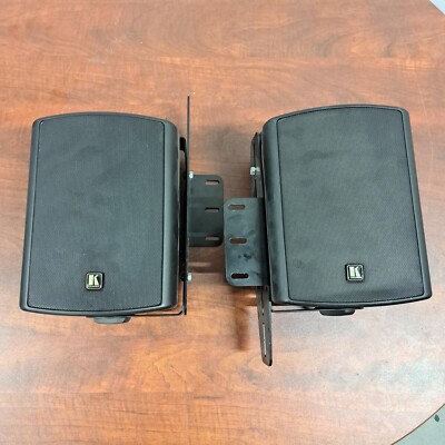 Kramer TAVOR-5-O(PAIR)/BLACK 5.25in On-Wall 2-Way Powered Speakers/Black/Pair
