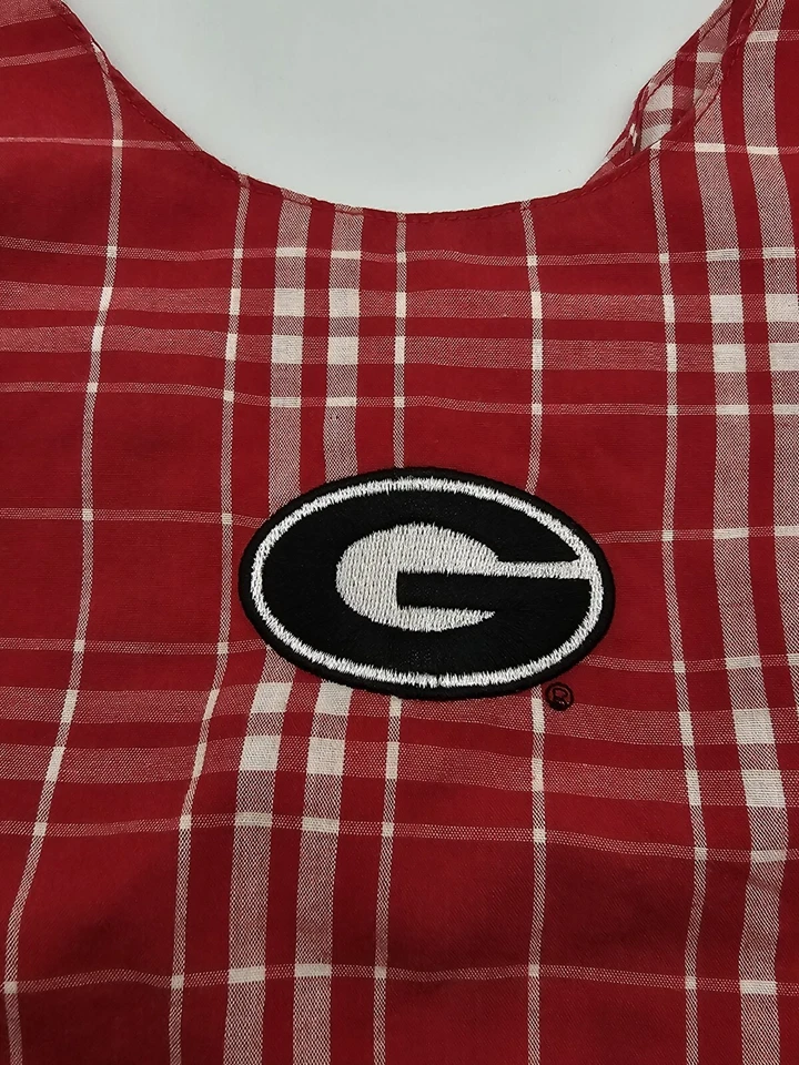 Sara Lynn Togs Georgia Bulldogs Shirt Girls 12 Months Red Plaid Top UAG Dawgs - Image 3 of 4