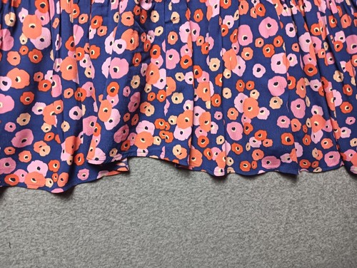 Mister Zimi Dress Size 10/ Us 6 Relaxed Fit Tiered Hem Viscose Floral on Blue - Picture 15 of 17