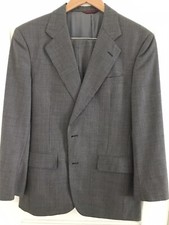 VTG Jos A. Bank Suit 40R 33x30 Gray Houndstooth Red Label USA Made Ivy 1980s