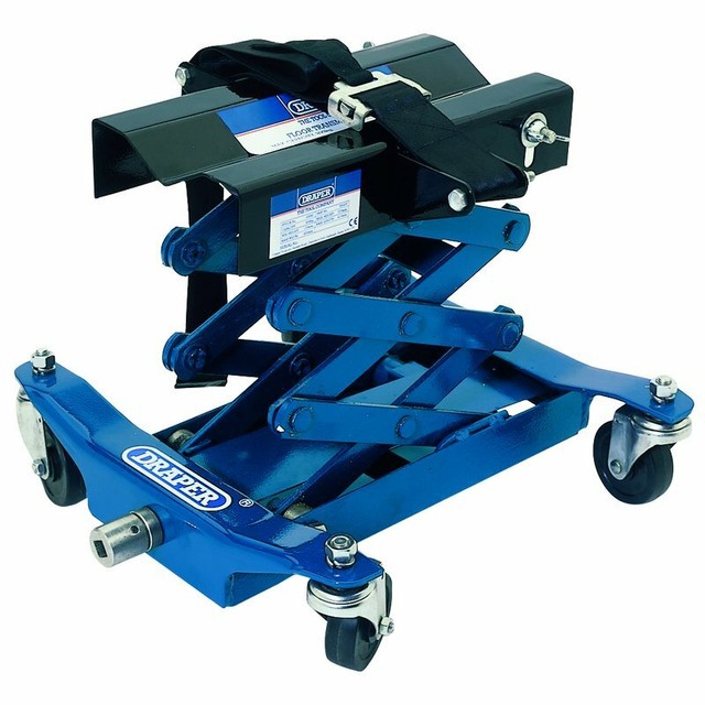 Draper 53095 150kg Floor Transmission Jack Blue for sale online eBay