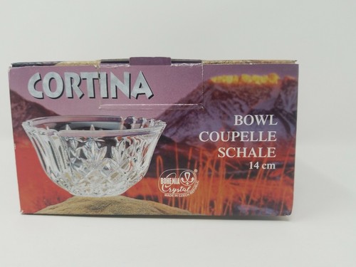 Bohemia República Checa Cuenco de Cristal 24% PbO Nuevo Caja Abierta. - Imagen 7 de 9