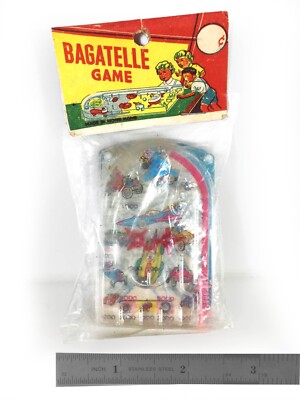 Vintage Mini Bagatelle Plastic Toy - New in Pkg (Circa 1960's) Hong Kong