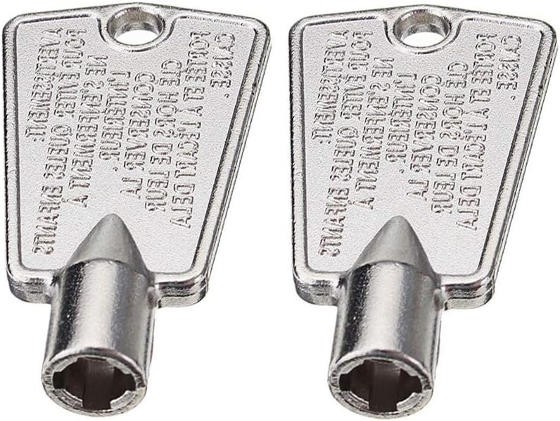 Freezer Door Key for Frigidaire Kenmore GE - 2 Pack Replacem