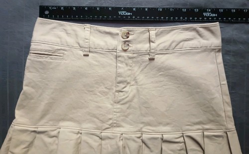 Polo Ralph Lauren Mini Pleated Skirt Girl's Size 16 Khaki Tan - Picture 7 of 8