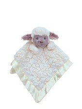 Baby Lamb Sheep Lovey Mary Meyer Putty Nursery Soft Security Blanket Satin Trim