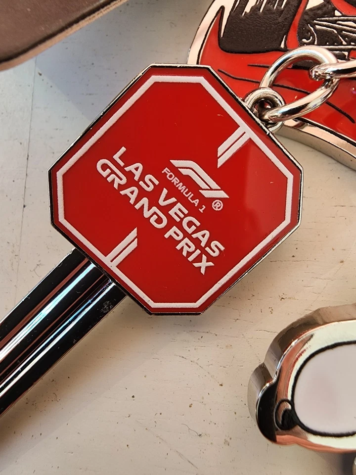 Peanuts X F1 75 Las Vegas Grand Prix Exclusive Bag Charm Keychain Formula 1 NEW - Image 2 of 4