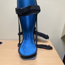 Medium Adjustable Leg Foot Brace Gray/Blue Stabilization Immobilization Unisex
