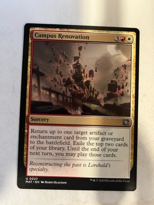 Campus Renovation - March of the Machine: Aftermath - Magic the Gathering MTG