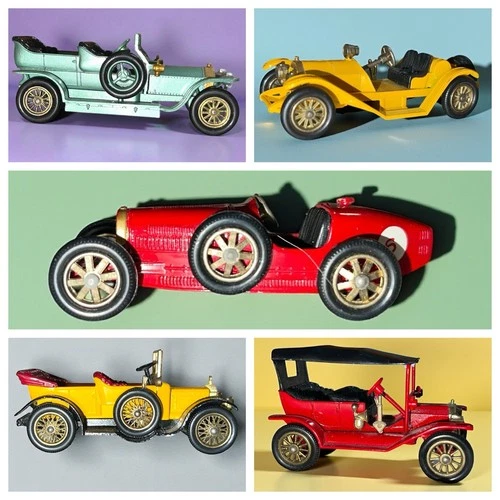 Lot Of 5 Matchbox Models Of Yesteryear Lesney Diecast Cars Made In England!