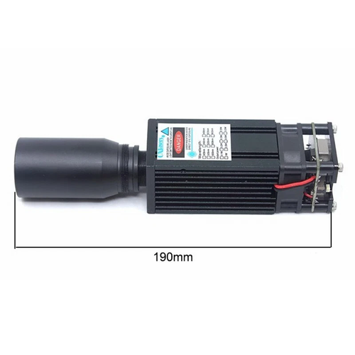 Módulo láser haz de grasa azul 450 nm 10 W soporte 12 V luces láser PWM Landmark - Imagen 2 de 5