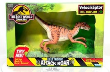 Jurassic Park The Lost World Velociraptor J18 Snap Jaw Attack Roar 1996