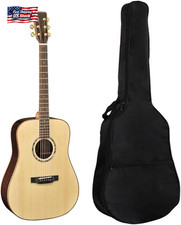 41-Inch Acoustic Guitar Bag with Adjustable Shoulder Strap. Guitar Bag with Back