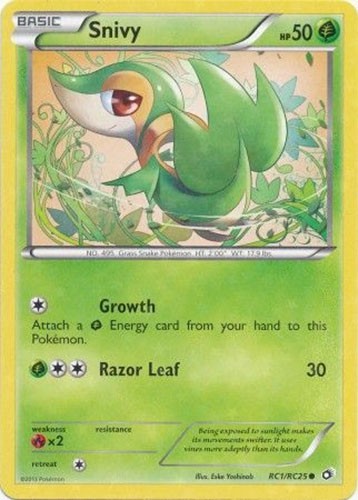 Pokemon Card - Black & White Legendary Treasures RC1/RC25 - SNIVY (c) - NM/Mint