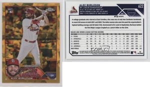 2023 Topps Chrome Sapphire Edition Gold /50 Alec Burleson #622 Rookie RC