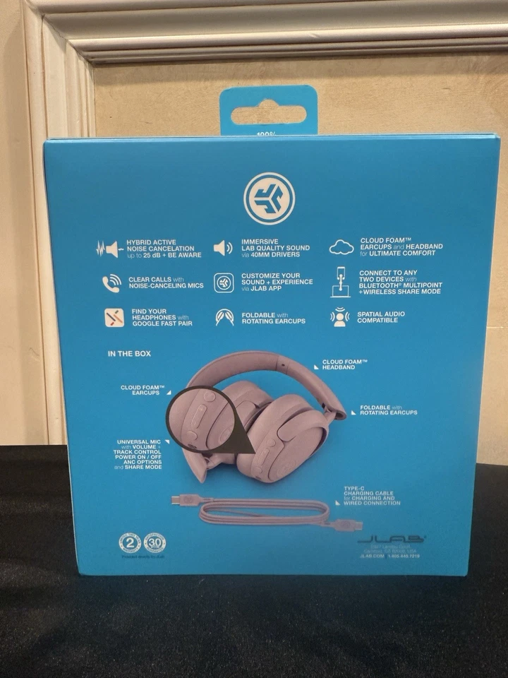 *New Unopened* Premium JBUDS LUX, Hybrid ANC wireless Over-Ear Headphones- Jlab - Image 2 of 4