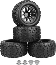 4pcs 12mm Hex Rc Truck Wheels And Tires 110 Scale 2.8 Truck Tires For Traxxa...