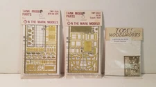 4 Packs of Model Detail Parts - On the Mark Models, Tom's Model Works, Teknics