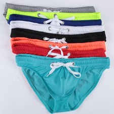 Men Swimwear Briefs Bikini Swimming Trunks Comfort Underwear Low Waist