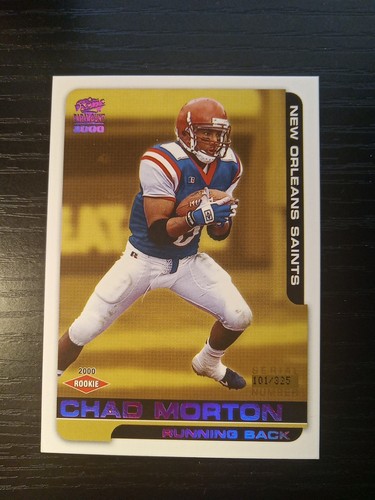 Pacific Paramount 2000 púrpura #D/325 Chad Morton #150 novato radiocontrol ¡Envío gratuito!! - Imagen 1 de 2