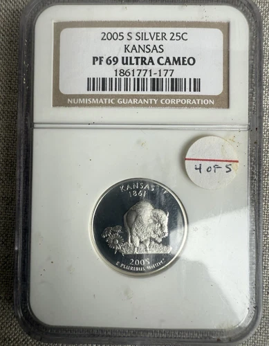2005 S SILVER KANSAS Or West Virginia State QUARTER NGC PF69 ULTRA CAMEO