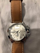 Automatic Military Style Watch Luminr White Dial