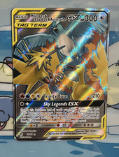 Pokemon TCG Moltres & Zapdos & Articuno GX (Full Art) 66/68 Hidden Fates NM
