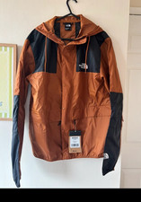 The North Face 1986 Mountain Jacket Men's M Hooded Windbreaker Brown/Black