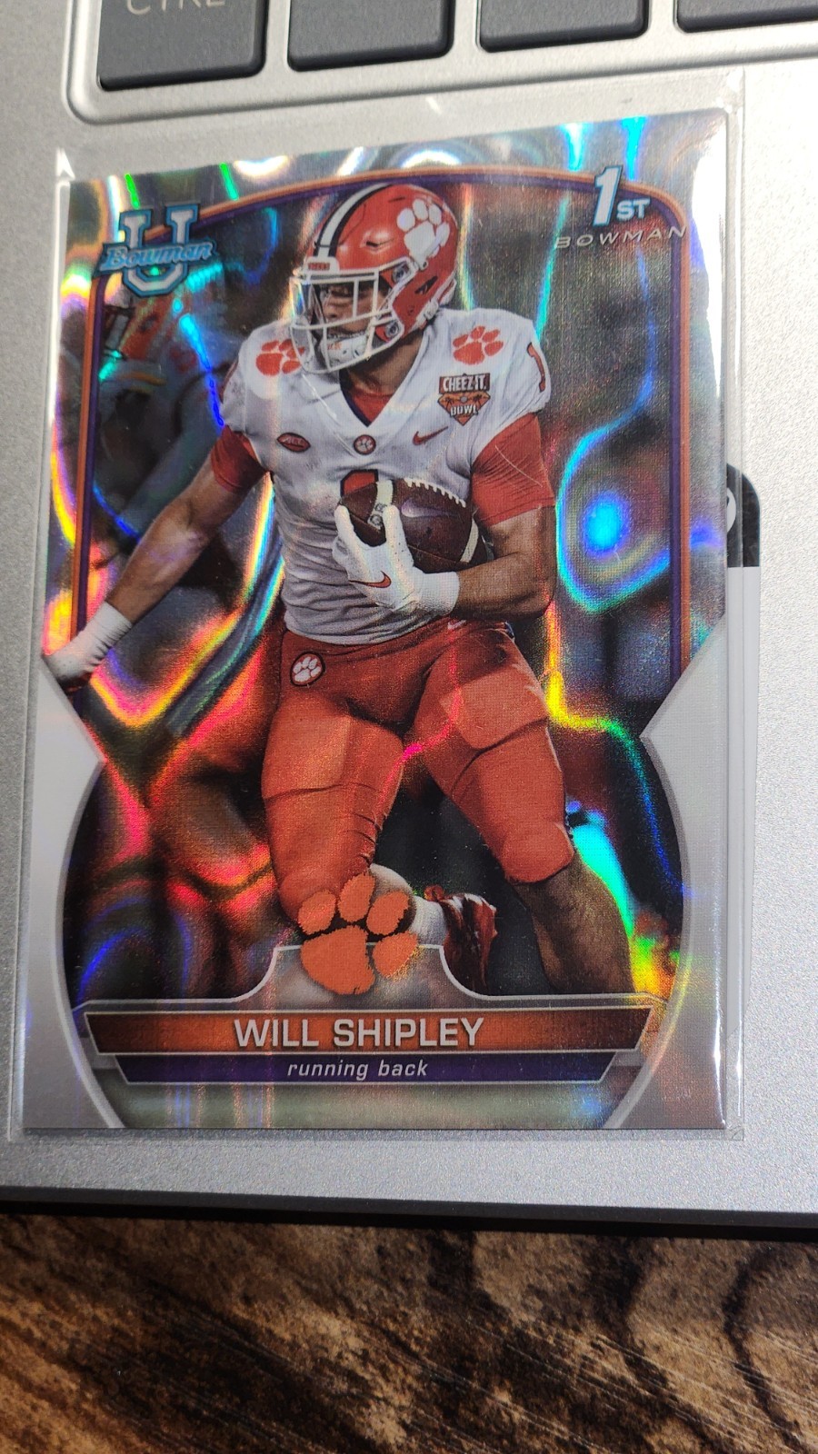 2022 Bowman University Chrome - Will Shipley #73 Lava Refractor /100 (RC)