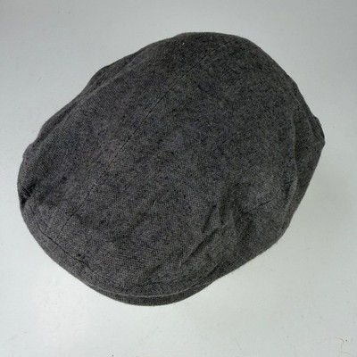 Crazy 8 Boys Hat Gray M(7-8) Newsboy Flat Cap Herringbone Cotton