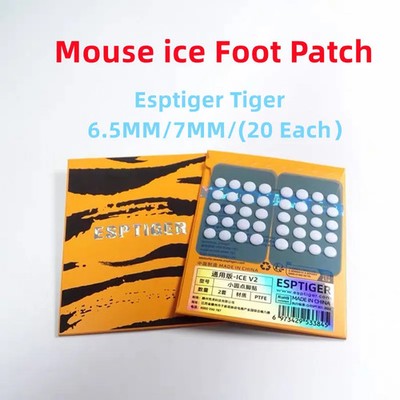New 40PCS Esptiger Tiger ICE V2 Foot Sticker DIY Small Dots Foot Pad Arc Edge Es