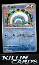 Reverse Holofoil Wiglett - 051/182 051/182 Pokemon Common SV04: Paradox Rift Car