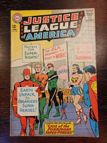 Justice League of America #28 vintage Silver Age DC comic book 1964 FINE