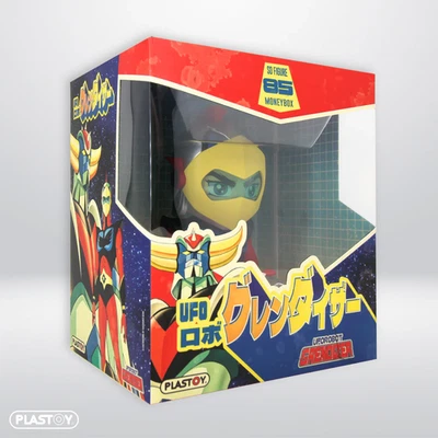 GRENDIZER GOLDORAK TIRELIRE ACTARUS 15cm PLASTOY