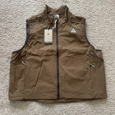 Nike ACG ''Death Bloom'' Vest Brown Loose Fit HV0600-235 Mens Sz Large