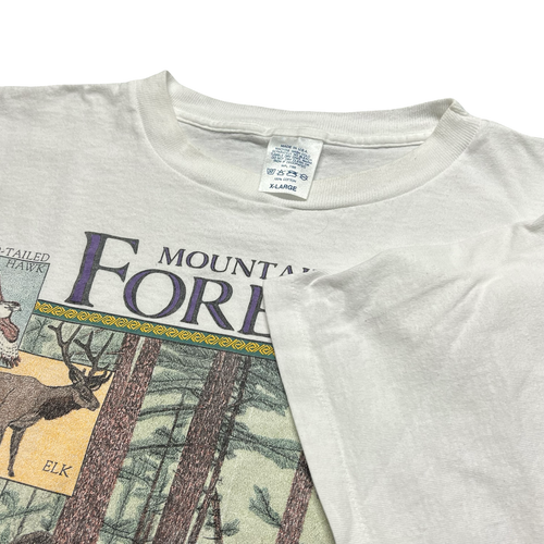 Vintage American Eagle Outfitters Shirt Mens XL Mountain Forest Wildlife 90s - Picture 4 of 7
