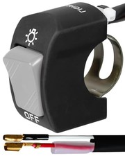 7/8" Handlebar Switch for Motorcycle, ATV, etc, Waterproof 1 Piece Grey