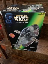 Vintage Kenner Hasbro 1996 Star Wars The Power of the Force Boba Fett Slave 1