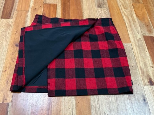 FALDA A CUADROS FORRADA DE LANA NEGRA ROJA A CUADROS BÚFALO TALLA 16 WOOLRICH PARA MUJER - Imagen 5 de 15