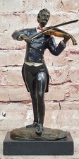 Vintage Bronze Musician Bronze Figure Composer Johann Strauss signed Milo Decor