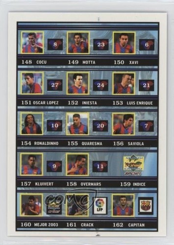 Carte Mundicromo Rafa Marquez FC Barcelone 2005 Liga – Fichas De La Liga – Originale