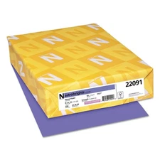 Astrobrights 22091 8.5 in. x 11 in. Color Cardstock - Venus Violet (250/PK) New