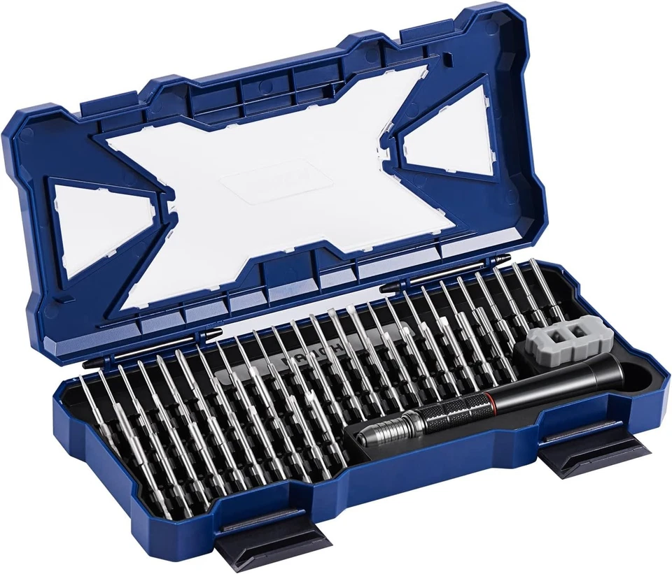 Ergonomic Precision Screwdriver Set with 55 Magnetic Bits for Electronics Repair - Image 3 of 4