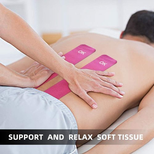 10-Inch Precut Kinesiology Tape - 20 Strips for Active Support & Movement, Black - Picture 8 of 11