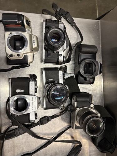 Lot D'appareils Photo Argentique Vintage - Canon, Minolta, Nikon... - Non Testés