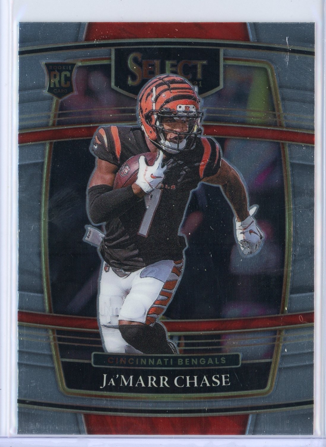 2021 Panini Select 47 Ja'Marr Chase RC Cincinnati Bengals WR