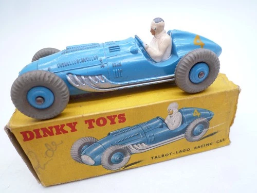 VINTAGE DINKY TOYS 23K / 230 TALBOT LAGO GP RACING CAR IN ORIGINAL BOX 1954
